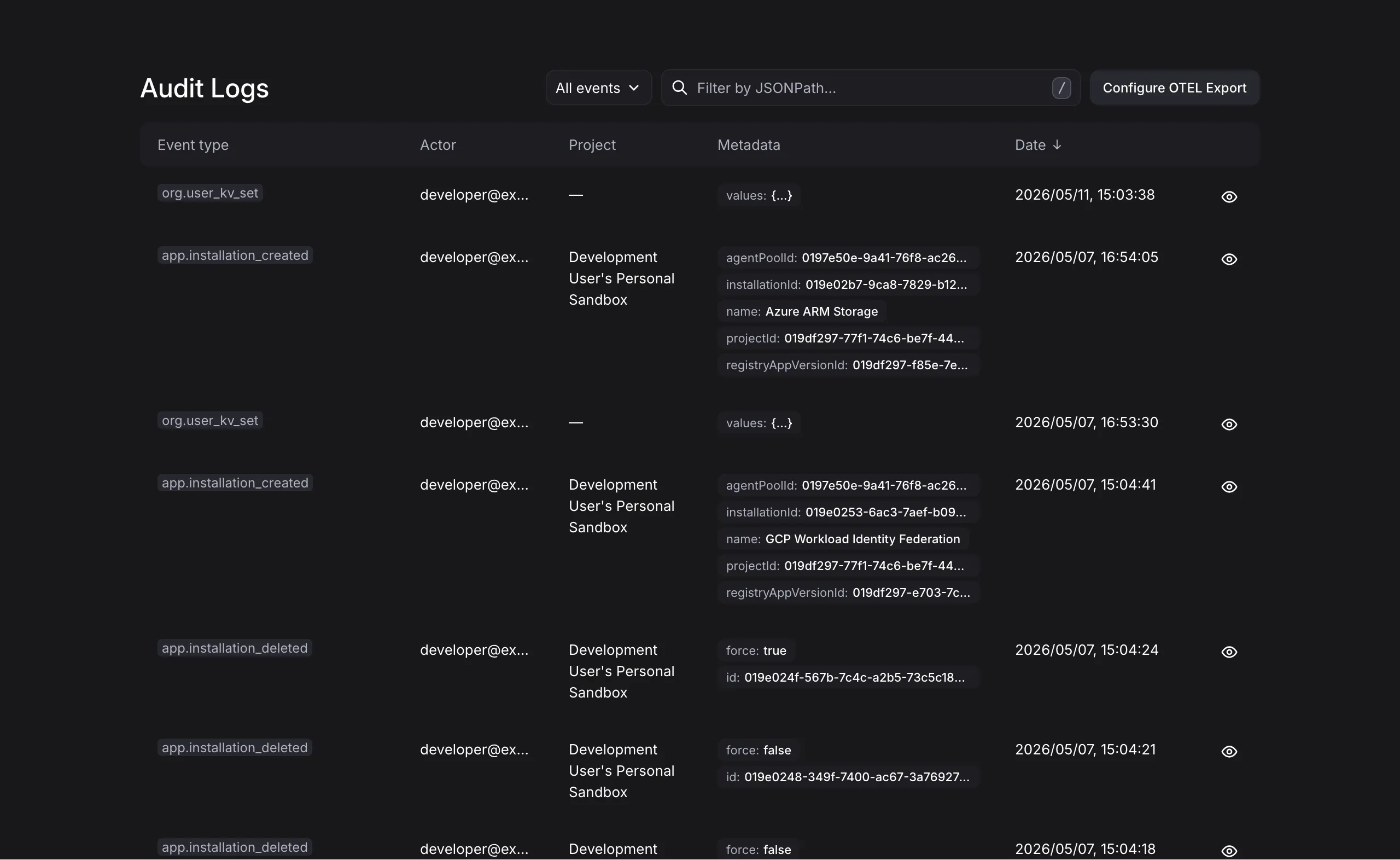 Audit Logs