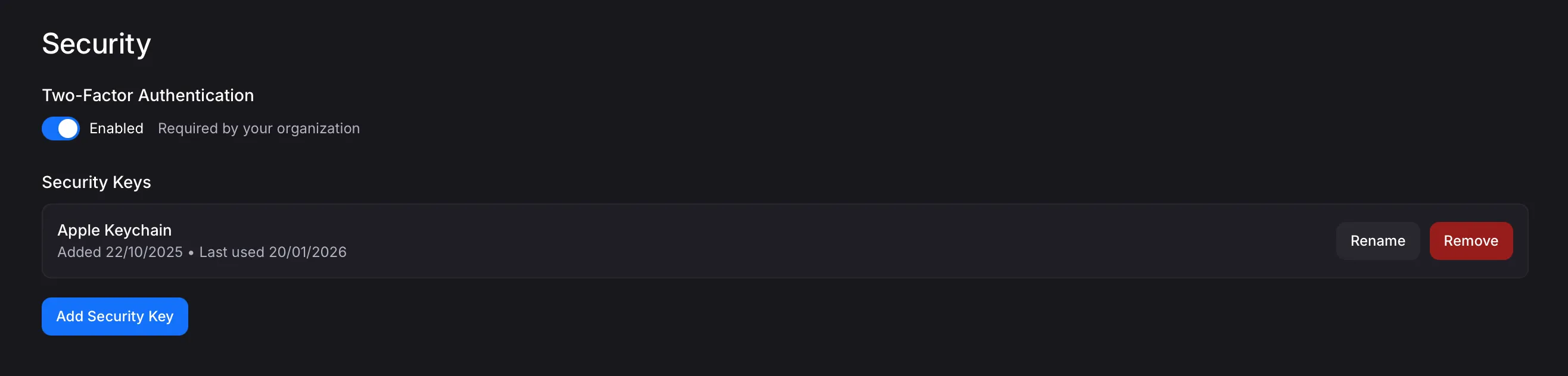 Two-Factor Credentials