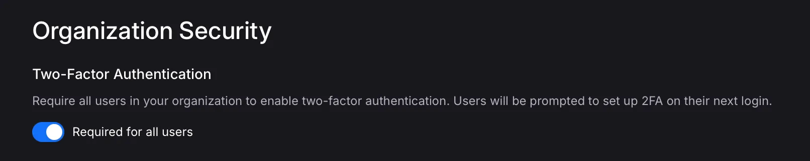 Two-Factor Enforcement