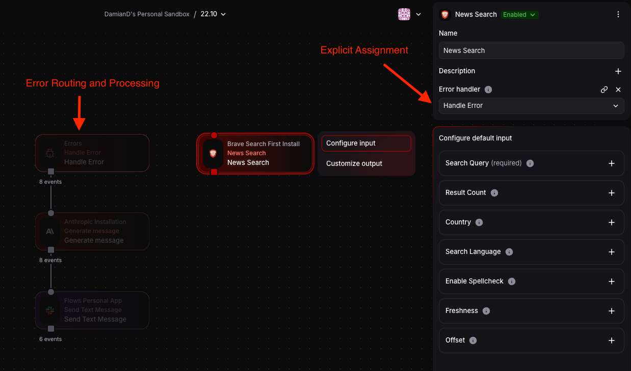 Error block explanation