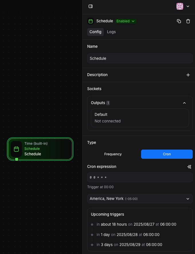 Cron Based Scheduling